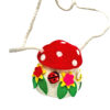 Red and white toadstool shoulder bag