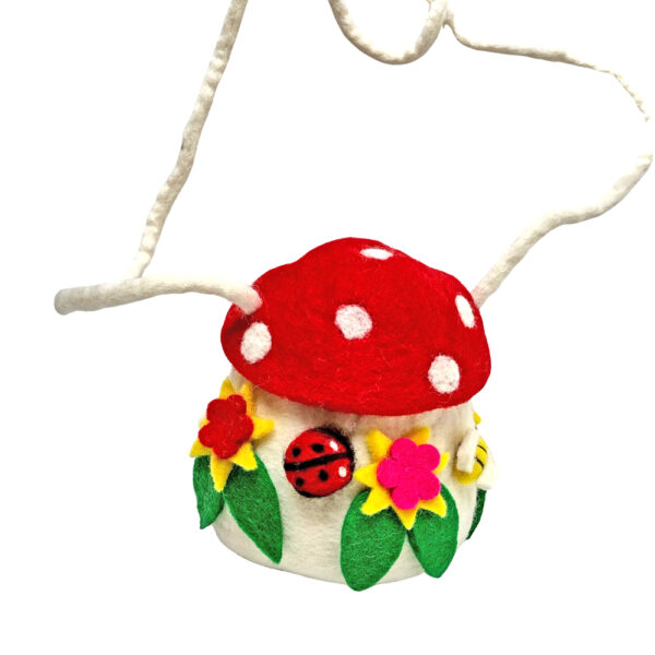 Untitled design - 1 Red and white toadstool shoulder bag