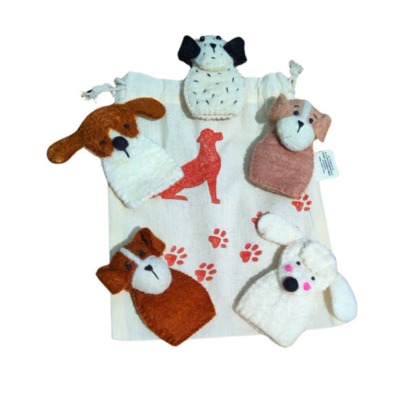 Untitled design - 1 Bag of finger puppets - puppies