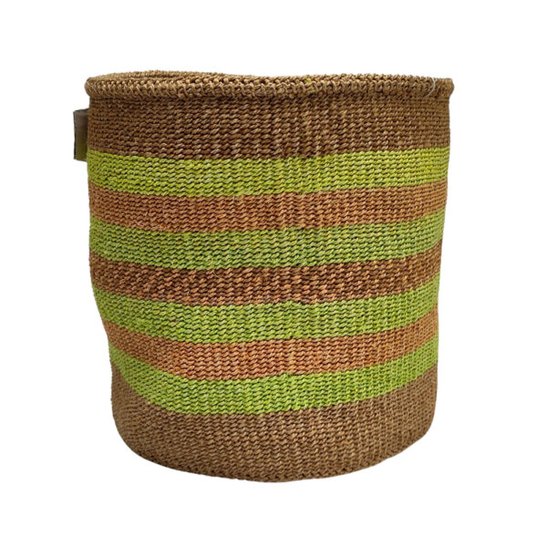 Kenyan sisal basket - L24