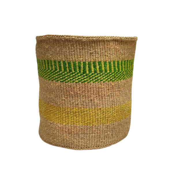 Kenyan sisal basket - L26