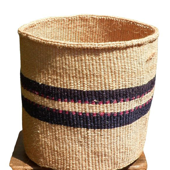 Kenyan sisal basket - L4