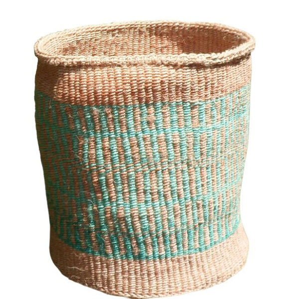 Kenyan sisal basket - L9