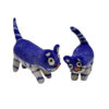 Untitled design - 1 Solid felt cats - blue and white