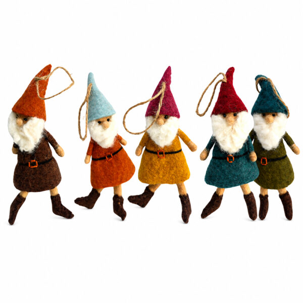 Bearded gnome hanging decoration