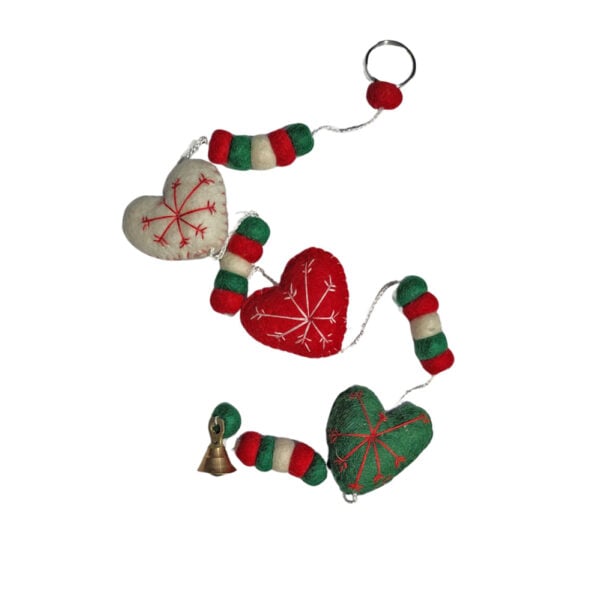 Christmas heart string