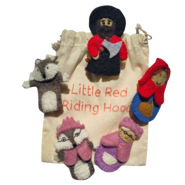 Untitled design - 1 Finger puppet set: Little Red Riding Hood