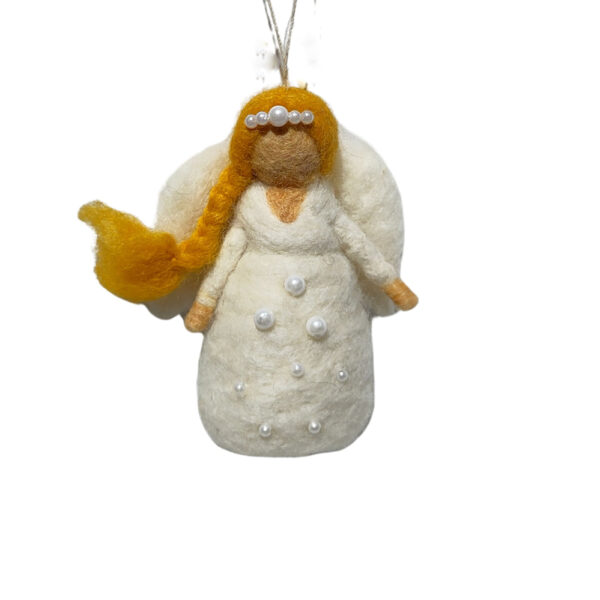 Beaded angel decoration