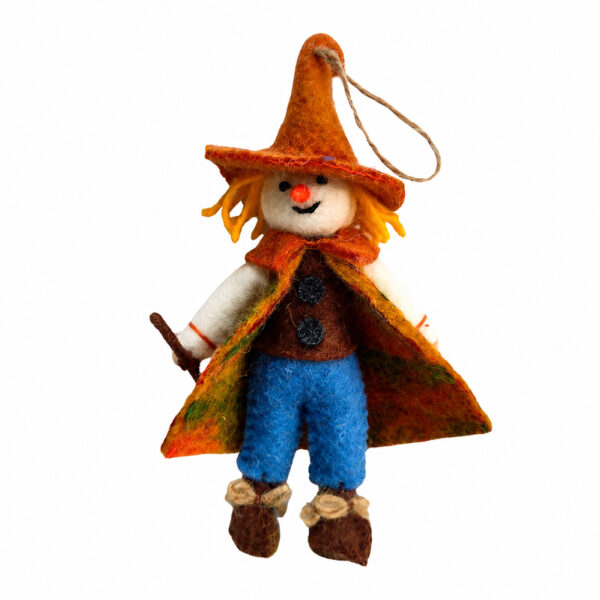 Tie dye scarecrow Autumn Scarecrow hanging decoration wearing a tie dye coat