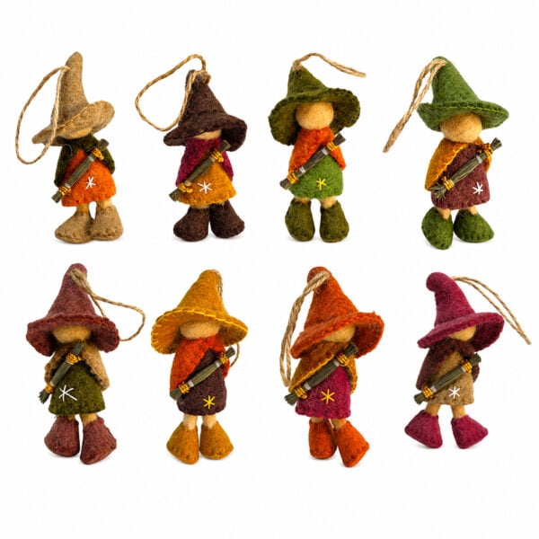 Tiny elf hanging decoration