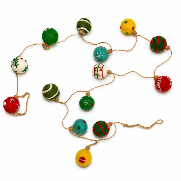 Bauble garland Christmas bauble garland