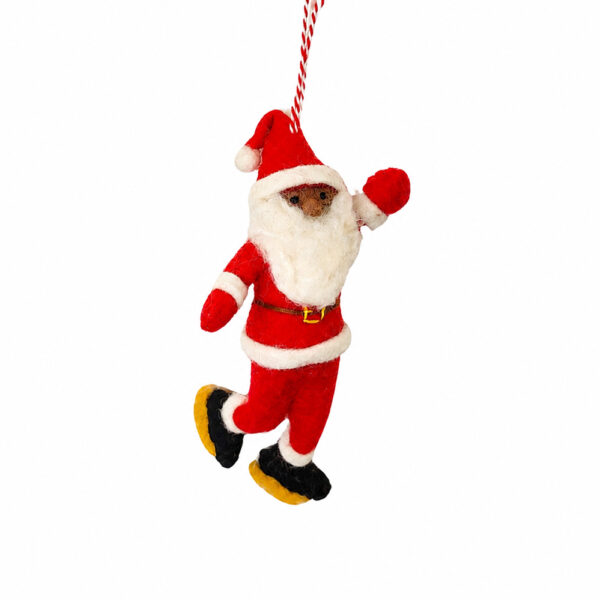 Father Christmas on skates
