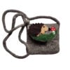 Hedgehog and toadstool shoulder bag