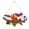 Squirrel on a bough Woodland in Autumn decoration