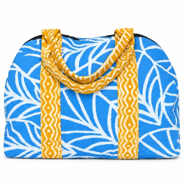 Global Mamas travel bag blue and yellow Weekend bag - blue and yellow