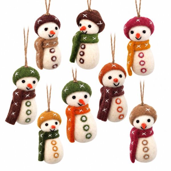 Snowman in hat and scarf all Snowman in hat and scarf decoration