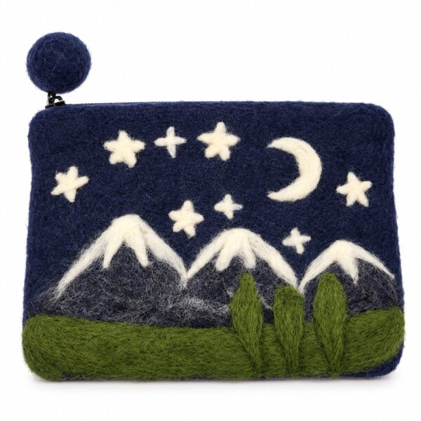 Snowy mountains purse
