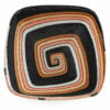 Telephone wire square basket metallic Telephone wire square bowl dark metallic