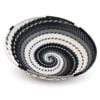 telephone wire round bowl black and white Telephone wire round bowl - black and white