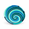 telephone wire round bowl bright blues Telephone wire round bowl - bright blues