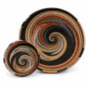 telephone wire round bowl metallic Telephone wire round bowl - metallic