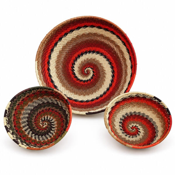 telephone wire round bowl sand Telephone wire round bowl - sand